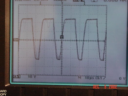 Unacceptable encoder signal with undershoot
